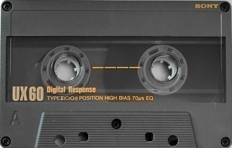 Compact Cassette Sony UX 60 Type II Chrome 1989 Japan