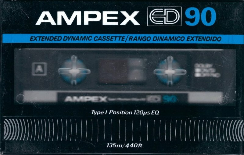 Compact Cassette Ampex ED 90 Type I Normal Mexico