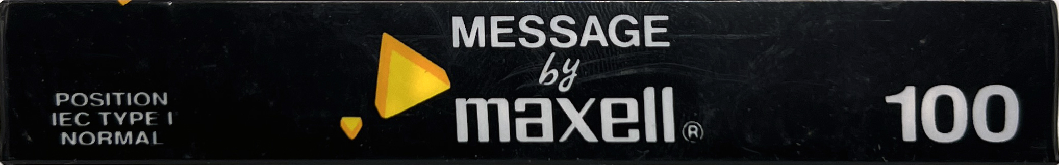 Compact Cassette Maxell Message 100 Type I Normal 1991 Italy