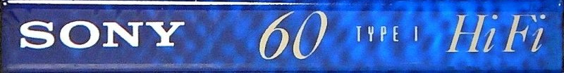 Compact Cassette Sony Hi Fi 60 Type I Normal 1996 Canada, USA