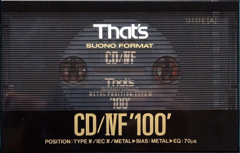 Compact Cassette Thats CD-IVF 100 Type IV Metal 1991 Europe