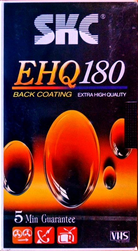 VHS, Video Home System SKC EHQ 180 "EHQ E-180+5" Type I Normal Europe