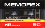 Compact Cassette Memorex dB 90 Type I Normal 1985 USA