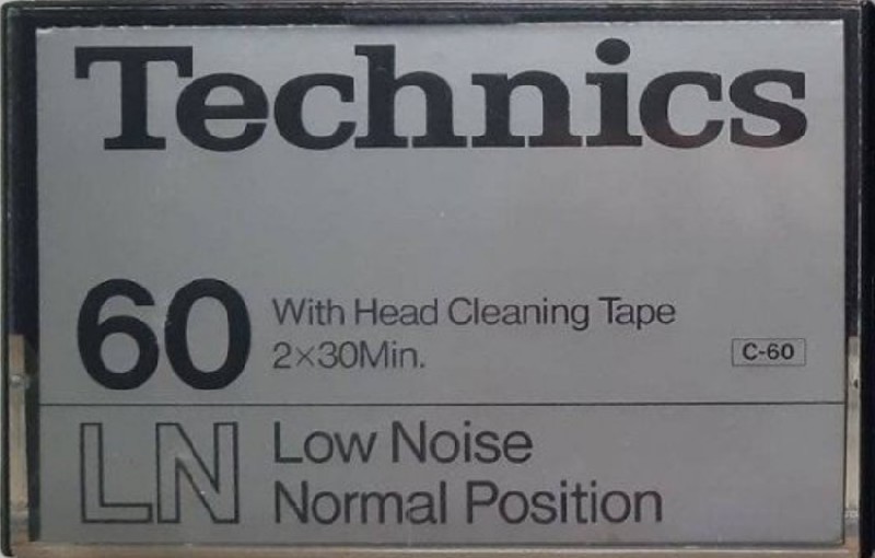 Compact Cassette Technics LN 60 "RT-60LN" Type I Normal 1979 Europe