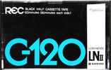 Compact Cassette Sanyo LNII 120 "REC" Type I Normal 1979 Japan