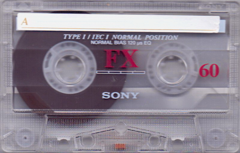 Compact Cassette Sony FX 60 "C-60FX1C" Type I Normal 1998 Europe