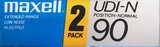 2 pack Maxell UDI-N 90 Type I Normal 1985 Japan