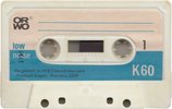 Compact Cassette ORWO 60 Type I Normal 1980 East Germany
