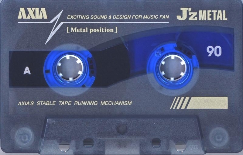 Compact Cassette AXIA J`z Metal 90 "JZMG 90" Type IV Metal 1997 Japan