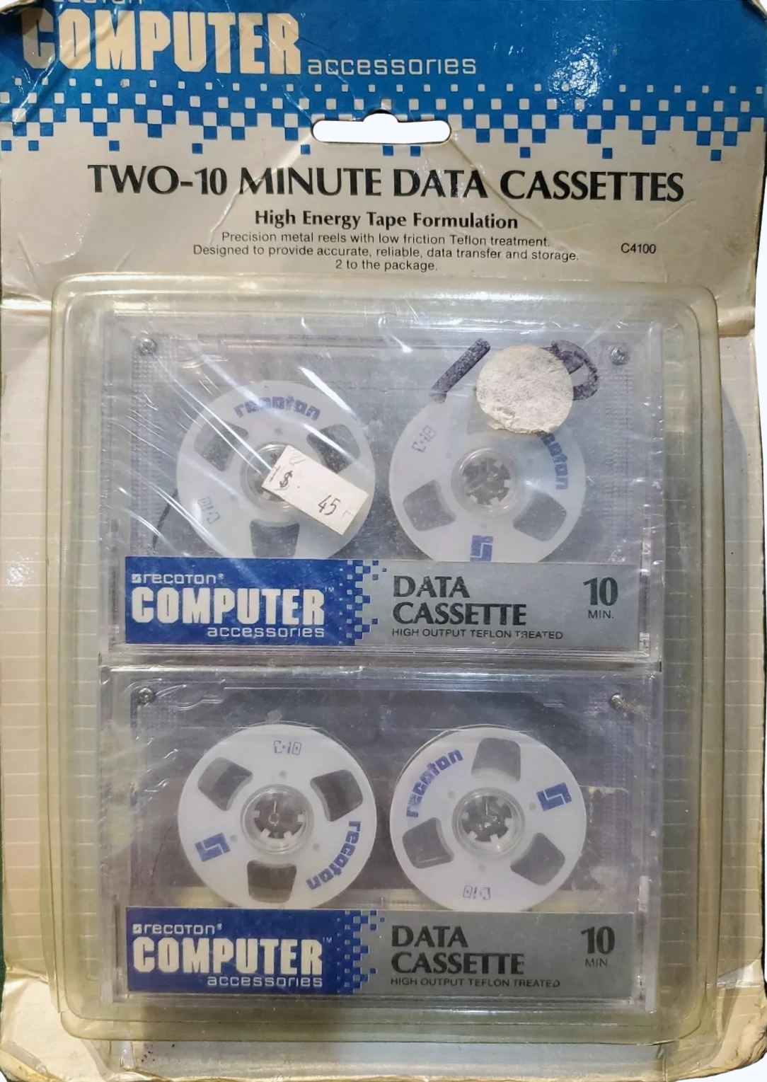 Blister Recoton 10 "Computer" Computer Cassette 1983 USA