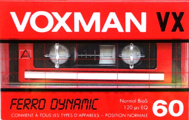 Compact Cassette Voxman VX 60 Type I Normal 1986 Worldwide