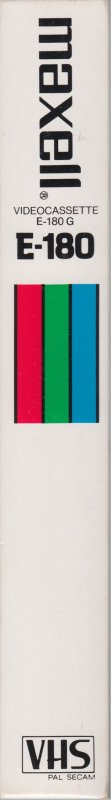 VHS, Video Home System Maxell 180 "E-180 G" Type II Chrome 1984 Europe