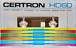 Compact Cassette Certron HD 60 Type I Normal 1976 Hong Kong