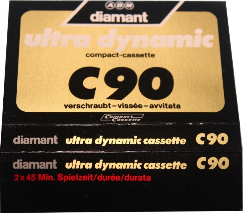 Compact Cassette Diamant (ABM) Ultra Dynamic 90 Type I Normal Europe
