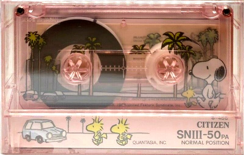 Compact Cassette Citizen Snoopy SN III 50 "SNIII-50PA" Type I Normal 1985 Japan