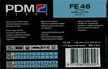 Compact Cassette PDM FE 46 Type I Normal 1990 Europe