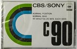 Compact Cassette CBS / Sony 90 Type I Normal 1973 Japan