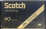 Compact Cassette Scotch Master III 60 Type III Ferro Chrome 1978 USA
