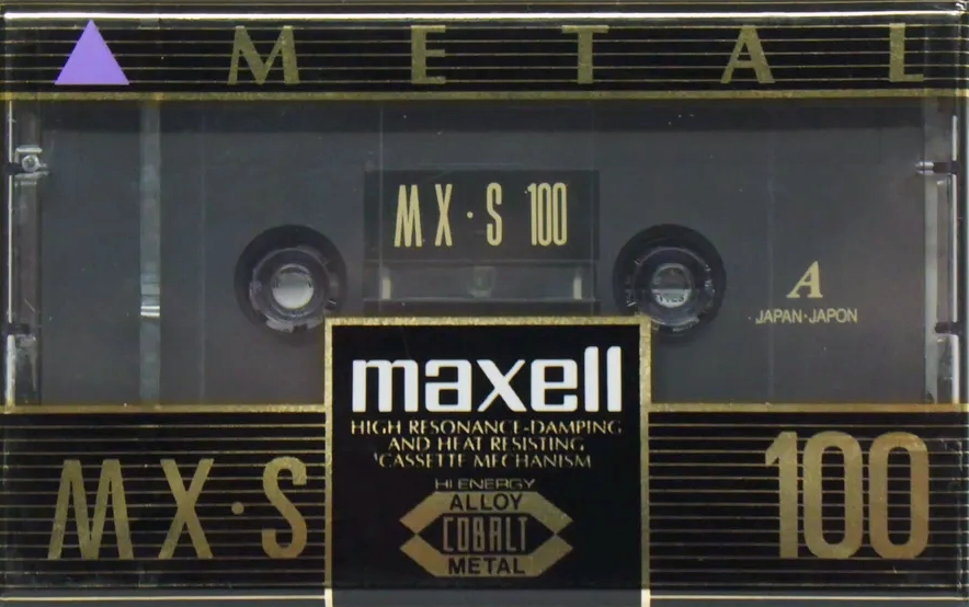 Compact Cassette Maxell MX-S 100 Type IV Metal 1994 North America