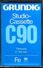 Compact Cassette Grundig Studio-Cassette 90 Type I Normal 1976 Germany