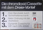 Compact Cassette BASF Chromdioxid 40 Type II Chrome 1977 Germany