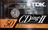 Compact Cassette TDK CDing 2 50 Type II Chrome 1991 Europe