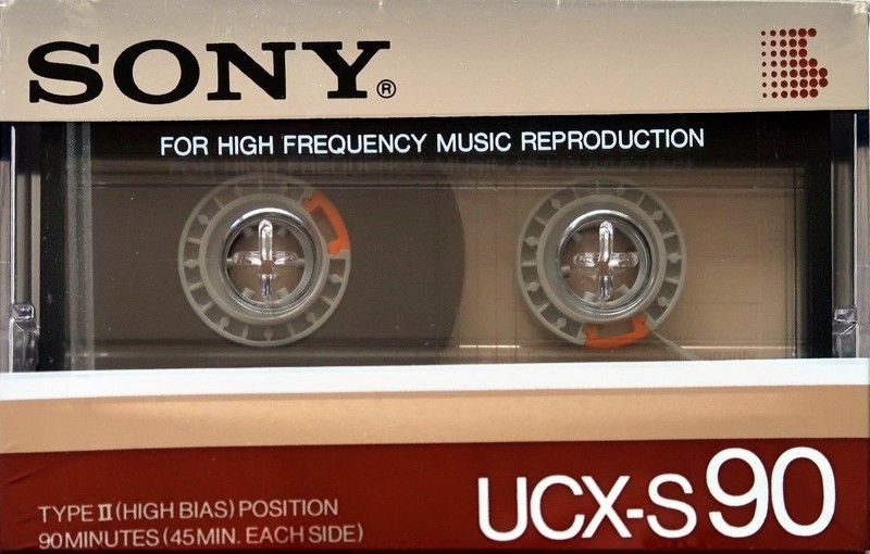 Compact Cassette Sony UCX-S 90 Type II Chrome 1985 USA