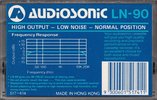 Compact Cassette Audiosonic 90 Type I Normal 1986 Australia