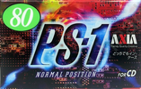 Compact Cassette AXIA PS-I / PS-1 80 "PS1J 80" Type I Normal 1997 Japan