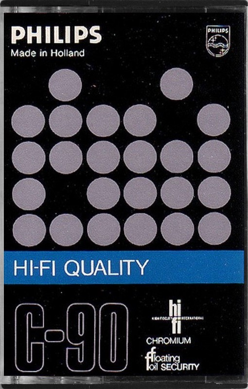 Compact Cassette Philips Chromium 90 "Hi-Fi Quality" Type II Chrome 1975 Europe