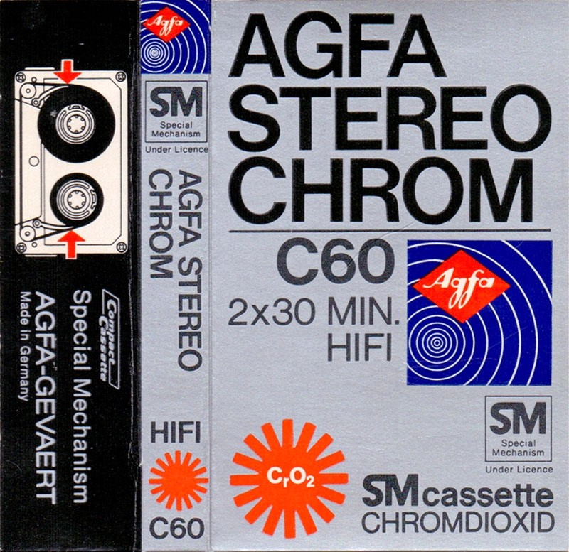 Compact Cassette AGFA Stereochrom 60 Type II Chrome 1978 Europe