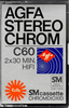 Compact Cassette AGFA Stereochrom 60 Type II Chrome 1978 Europe