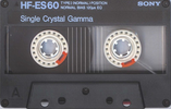 Compact Cassette Sony HF-ES 60 Type I Normal 1986 Japan
