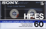 Compact Cassette Sony HF-ES 60 Type I Normal 1986 Japan