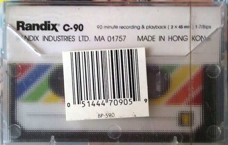 Compact Cassette Randix 90 Type I Normal Hong Kong