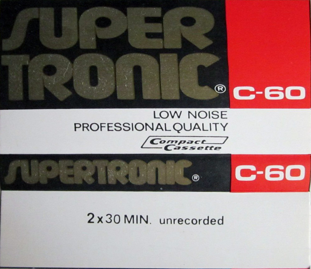 Compact Cassette Supertronic 60 Type I Normal Unknown Country