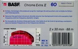 Compact Cassette BASF Chrome Extra II 60 Type II Chrome 1987 Europe
