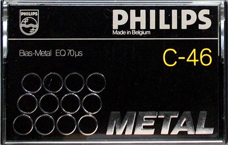 Compact Cassette Philips Metal 46 Type IV Metal 1978 Europe