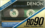 Compact Cassette Denon RD 90 "RD90M" Type I Normal 1987 Japan
