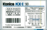 Compact Cassette Konica KX-I 90 Type I Normal 1987 Japan