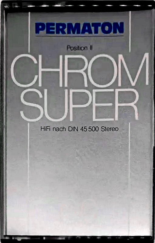 Compact Cassette Permaton Chrom Super 60 Type II Chrome 1978 Germany