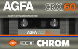 Compact Cassette AGFA CRX 60 Type II Chrome 1982 Europe