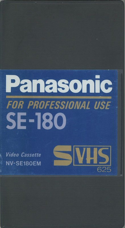 VHS, Video Home System Panasonic SE 180 "NV-SE180EM" Type I Normal Europe