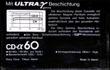 Compact Cassette Sony CD-α 60 Type II Chrome 1978 Germany