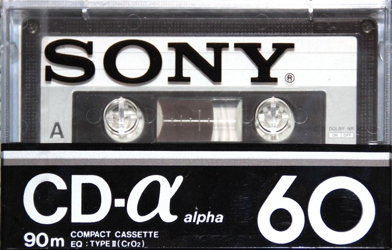 Compact Cassette Sony CD-α 60 Type II Chrome 1978 Germany