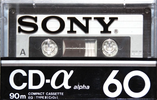 Compact Cassette Sony CD-α 60 Type II Chrome 1978 Germany