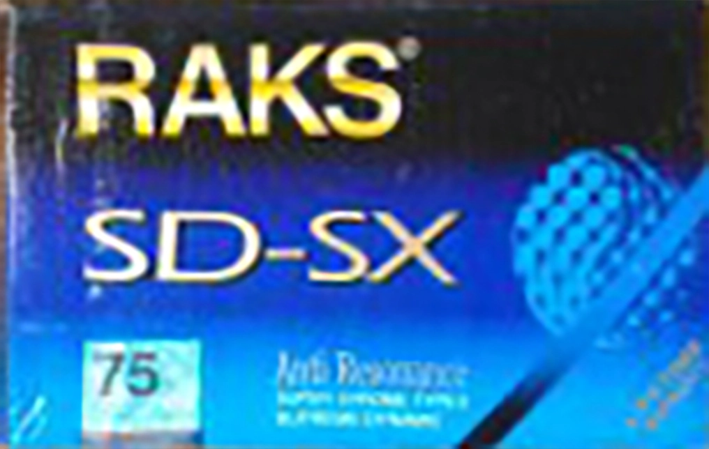 Compact Cassette RAKS SD-SX 75 Type II Chrome 1993 Europe