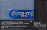 Compact Cassette Sony CD-IT 120 "C-120CDT2B" Type II Chrome 1998 North America