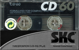 Compact Cassette SKC CD 60 Type II Chrome 1987 Europe
