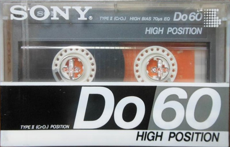Compact Cassette Sony Do 60 "DO60" Type II Chrome 1985 Japan